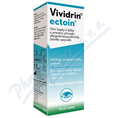 Vividrin ectoin oční kapky 10ml