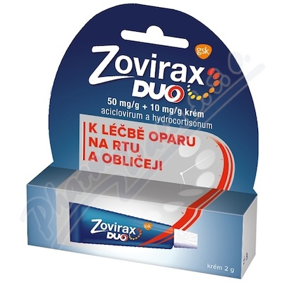 Zovirax Duo 50mg/g+10mg/g crm.1x2g II