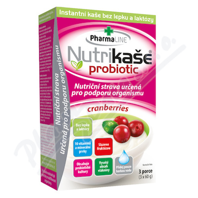 Nutrikaše probiotic cranberries 3x60g