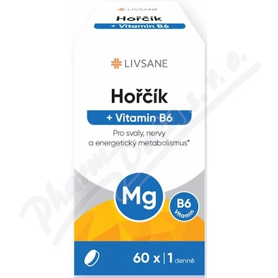 LIVSANE Hořčík + Vitamin B6 tbl.60