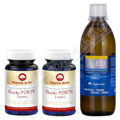 Reishi FORTE 1000 1+1 cps.90+Ag100 10ppm 500ml