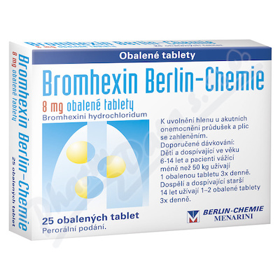 Bromhexin Berlin-Chemie 8mg tbl.obd.25