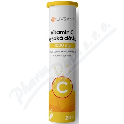 LIVSANE Vitamin C vys. dávka 1000mg šum.tbl. 20ks