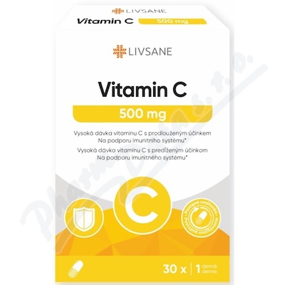 LIVSANE Vitamin C 500mg cps.30