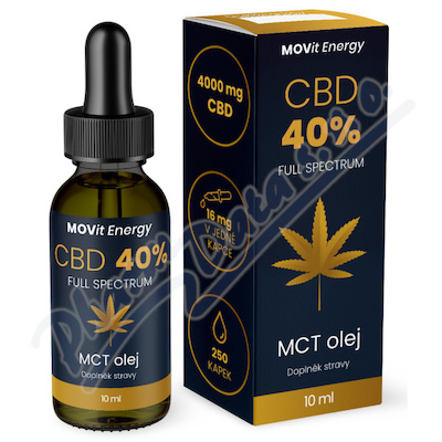 MOVit CBD 40% Full Spectrum MCT olej 10ml