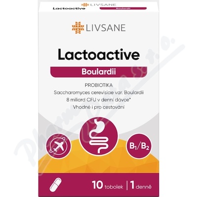 LIVSANE Lactoactive Boulardii PROBIOTIKA tob.10