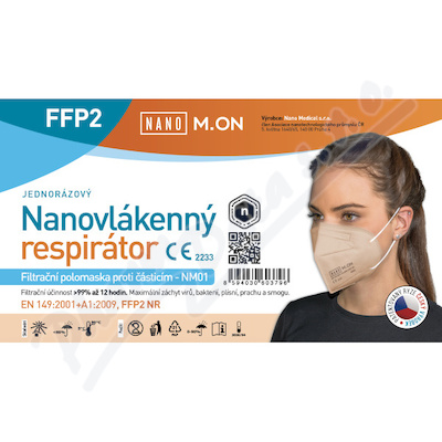 NANO M.ON nanovlákenný respirátor FFP2 tělový 1ks