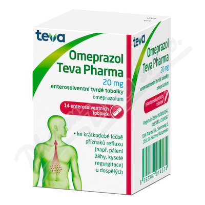 Omeprazol Teva Pharma 20mg cps.etd.14