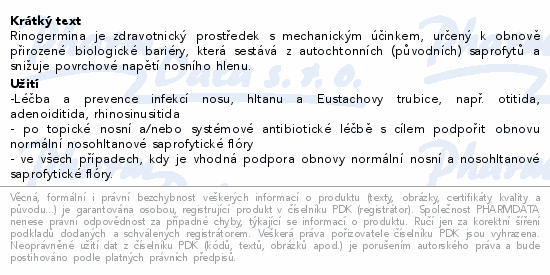 RINOGERMINA nosní biologická bariéra 10ml