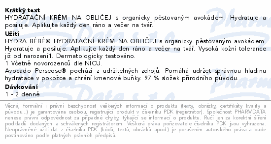 Mustela Hydratační krém na obličej 40ml repack