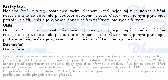 Nosiboo Go Odsávačka nosních hlenů elektr.cestovní