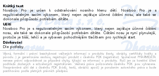 Nosiboo Pro Odsávačka nosních hlenů elektr.růžová