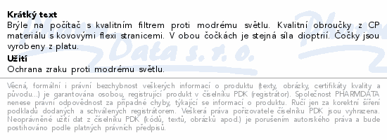 GLASSA brýle na PC vínovo/zlatá +0.00