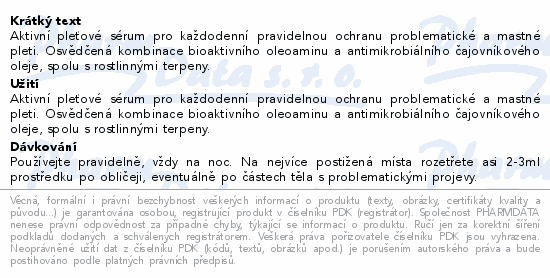 BIO BIONE Antakne intenzivní pleťové sérum 100ml