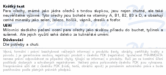 Organis Para ořechy 500g