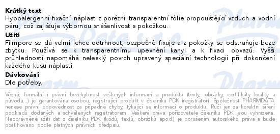 FILMPORE fix.nápl.z transpar.fólie 12x2.5cmx9.15m