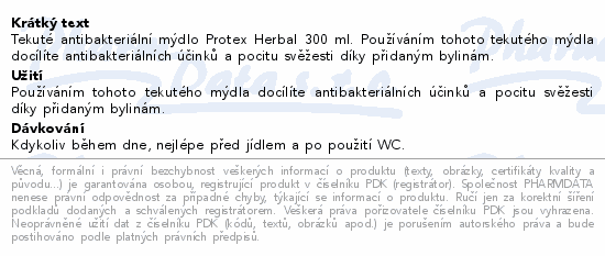 Protex Herbal antibakteriální tekuté mýdlo 300ml